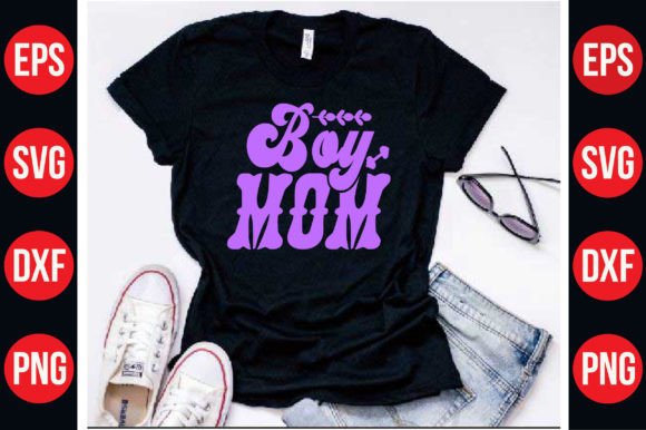 Mom SVG Typographic T Shirt Design Art Review