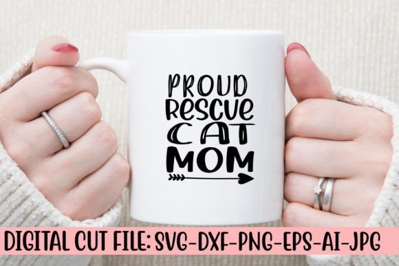 Proud Rescue Cat Mom SVG Cut File Review